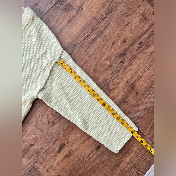 Free People Haliee XS lime Green Top Pants Sweater Set Comfy knit FP Beach - Picture 11 of 12